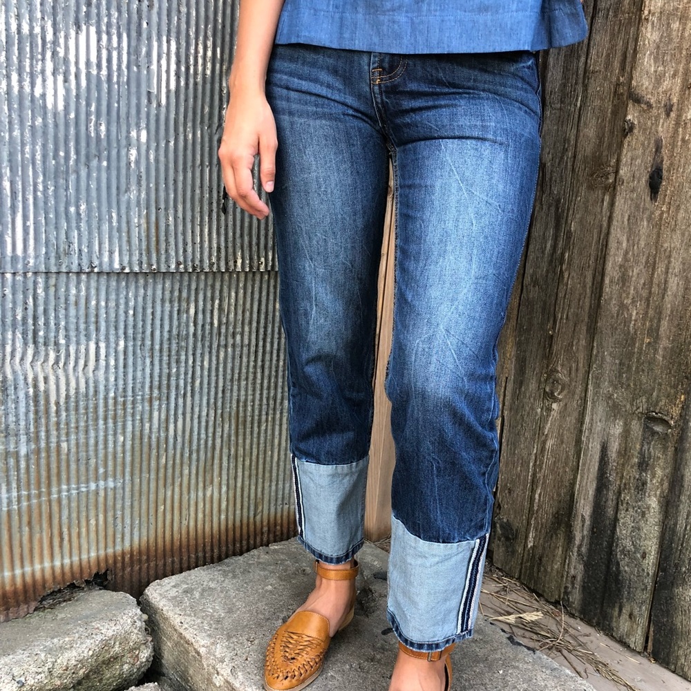 Tall Cuff Girlfriend Jeans